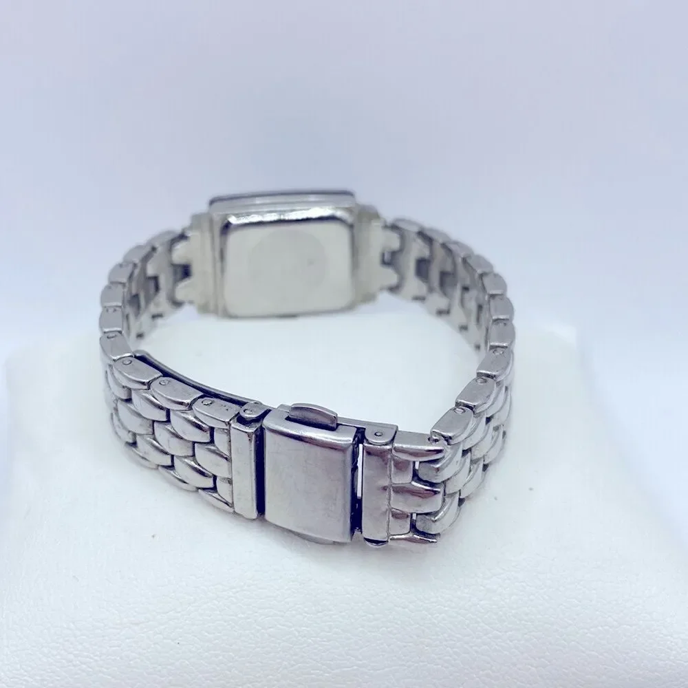 Working! Denacci Quartz Rectangle Face Minimalist Watch